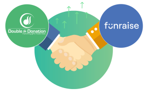 Funraise and Double the Donation logo